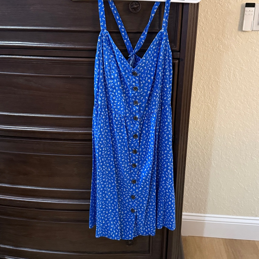 Banana Republic Blue Floral Dress